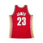 Maillot de Basket #23 Lebron James Cavaliers 2008-09 M&N Vintage Rouge Imprimé